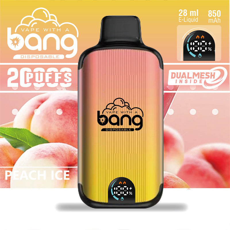 Bang 20000 Puffs Vape 20K Disposable Vape Pen E Cigarette Prefilled 25ml 650mAh Battery 16 Flavors