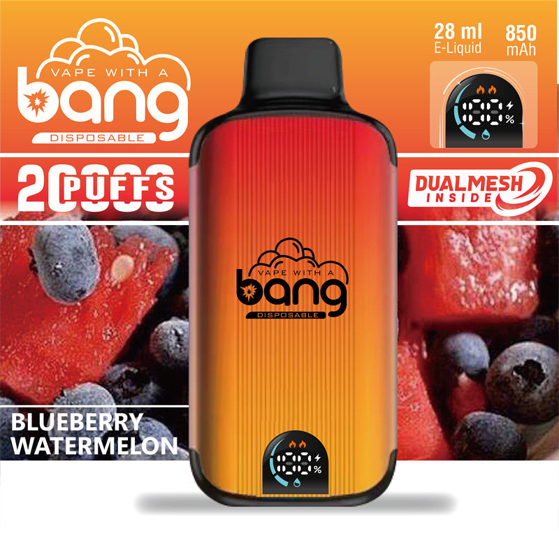 Bang 20000 Puffs Vape 20K Disposable Vape Pen E Cigarette Prefilled025ml 650mAh Disposable Vape 16 Flavors