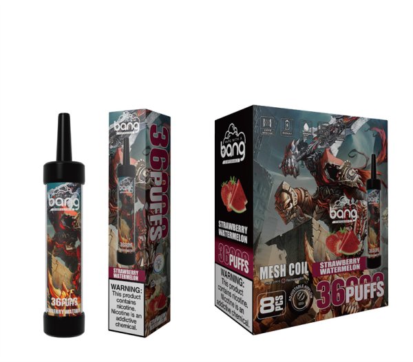 Bang 36000 Puffs Disposable Vape -650mAh Battery. 40ml E-liquid. Multiple Nicotine 12 Flavors