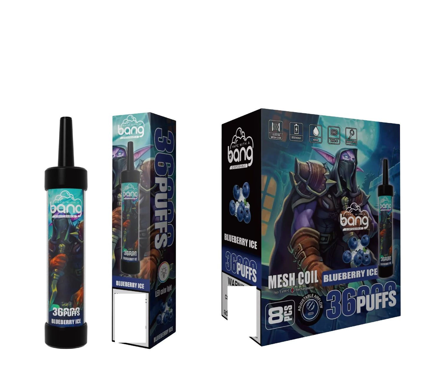 BANG 36000 Puffs LED Color Light Bulk Buy Rechargeable Disposable Vapes Wholesale
