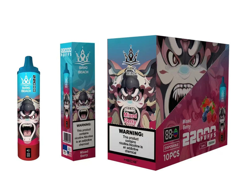 Disposable Vape Bang Beach 22000 Puffs With 850mah Battery And 36ml Liquid