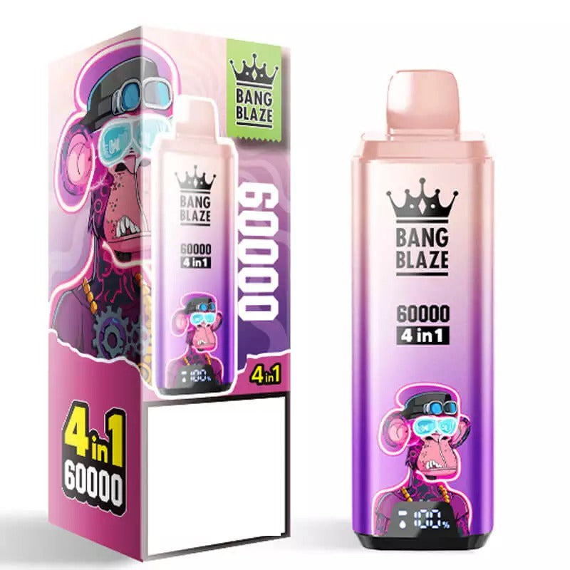 BANG BLAZE 60000 Puffs 4-in-1 Smart Screen Bulk Buy 60K Rechargeable Disposable Vapes Wholesale