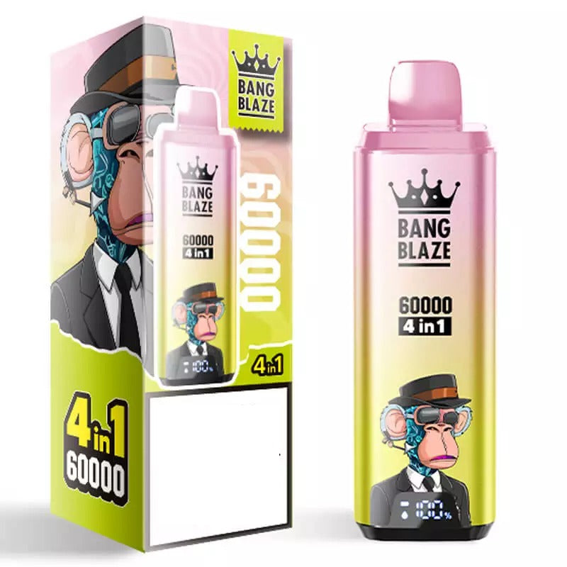 BANG BLAZE 60000 Puffs 4-in-1 Smart Screen Bulk Buy 60K Rechargeable Disposable Vapes Wholesale