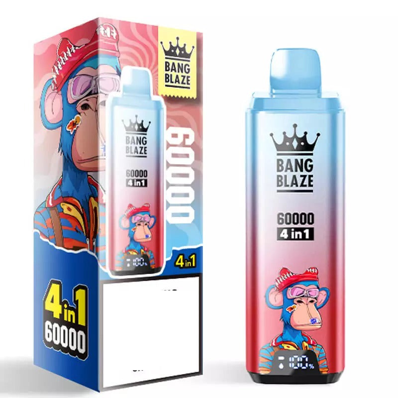 BANG BLAZE 60000 Puffs 4-in-1 Smart Screen Bulk Buy 60K Rechargeable Disposable Vapes Wholesale