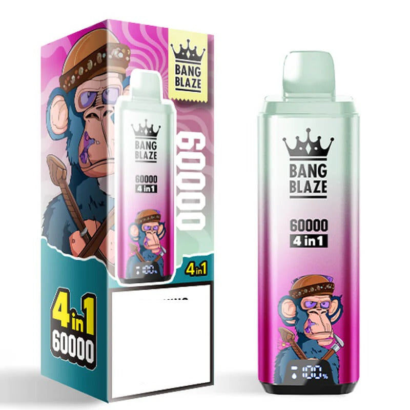 BANG BLAZE 60000 Puffs 4-in-1 Smart Screen Bulk Buy 60K Rechargeable Disposable Vapes Wholesale
