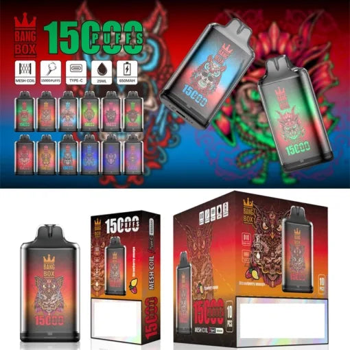 BANG BOX S1 15000 Puffs Bulk Buy Rechargeable Disposable Vapes Wholesale