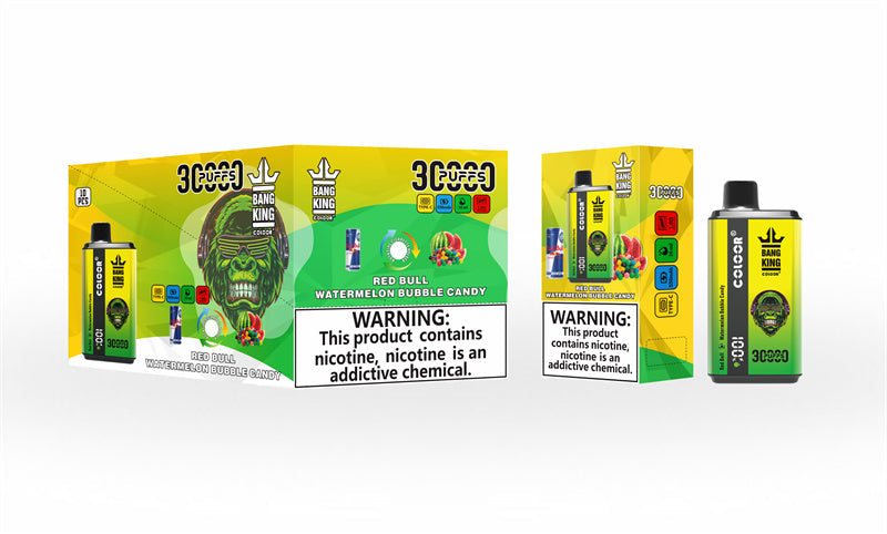 Bang King 30000 Puff Disposable E-Cigarette Vape Double Flavor Digital Display Bang 30k Puff Vaper-550mAh Battery. 36ml E-liquid. Multiple Nicotine 12 Flavors