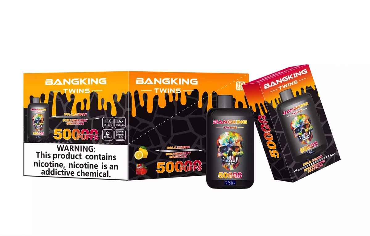 BANG KING TWINS 50000 Puffs DSK054 Bulk Buy Rechargeable Disposable Vapes Wholesale