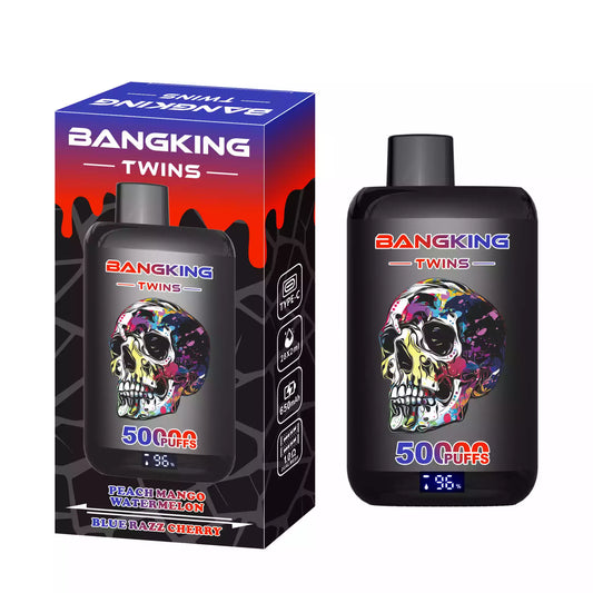 BANG KING TWINS 50000 Puffs DSK054 Bulk Buy Rechargeable Disposable Vapes Wholesale