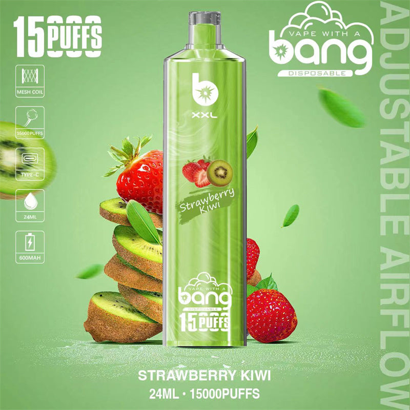 Bang SHISHA 15000 Puffs Disposable Vape – 600mAh Battery. 23ml Capacity. 20 Flavors