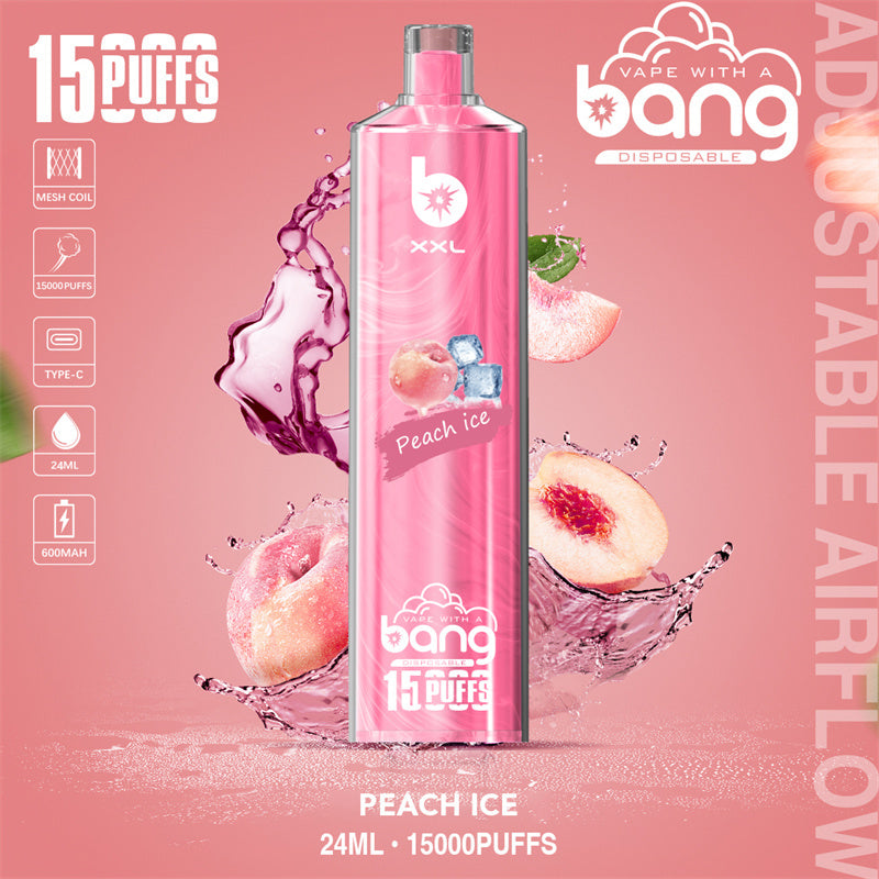 Bang SHISHA 15000 Puffs Disposable Vape – 600mAh Battery. 23ml Capacity. 20 Flavors