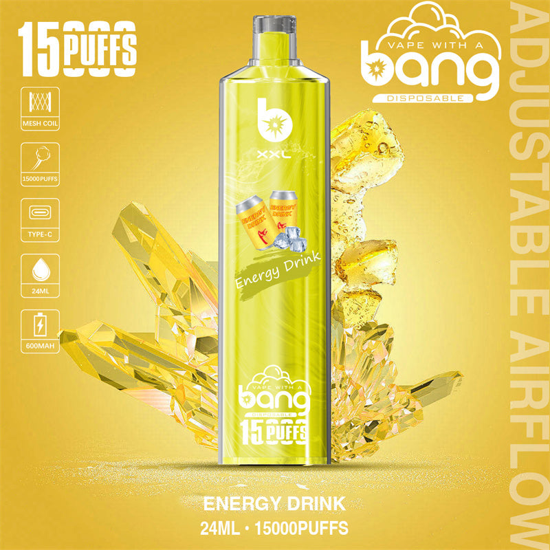 Bang SHISHA 15000 Puffs Disposable Vape – 23ml Capacity. 20 Flavors. 600mAh Battery