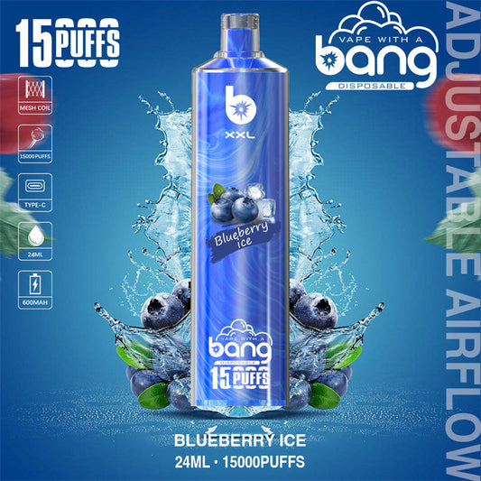 Bang SHISHA 15000 Puffs Disposable Vape – 23ml Capacity. 20 Flavors. 600mAh Battery