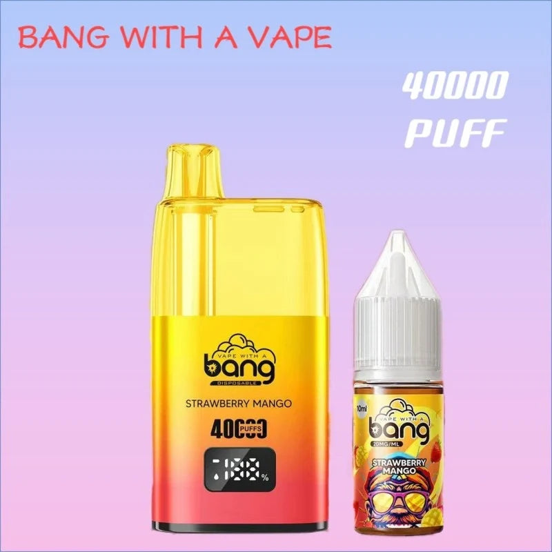 Bang With A Vape 40000 Smart Disposable Bulk Price Top Sale-650mAh. 20ml E-liquid. Multiple Nicotine 11 Flavors