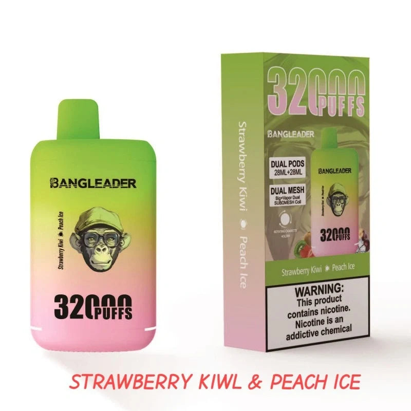 BANGLEADER 32000 PUFFS DUAL FLAVORS Vape Good Sale Discount Price-650mAh Battery. 28ml E-liquid. Multiple Nicotine 12 Flavors