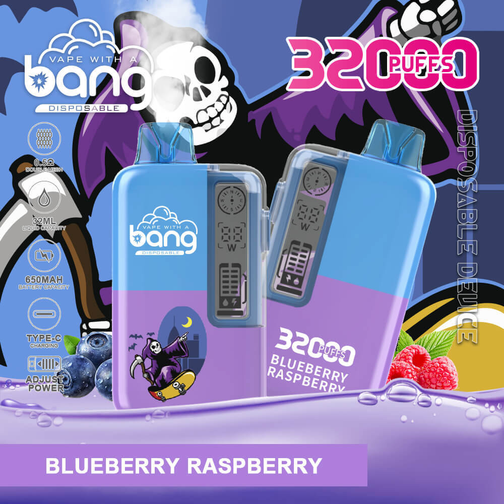 Bang 32000 PUFF Disposable Vape In Sales-850mAh Battery. 36ml E-liquid. Multiple Nicotine 12 Flavors