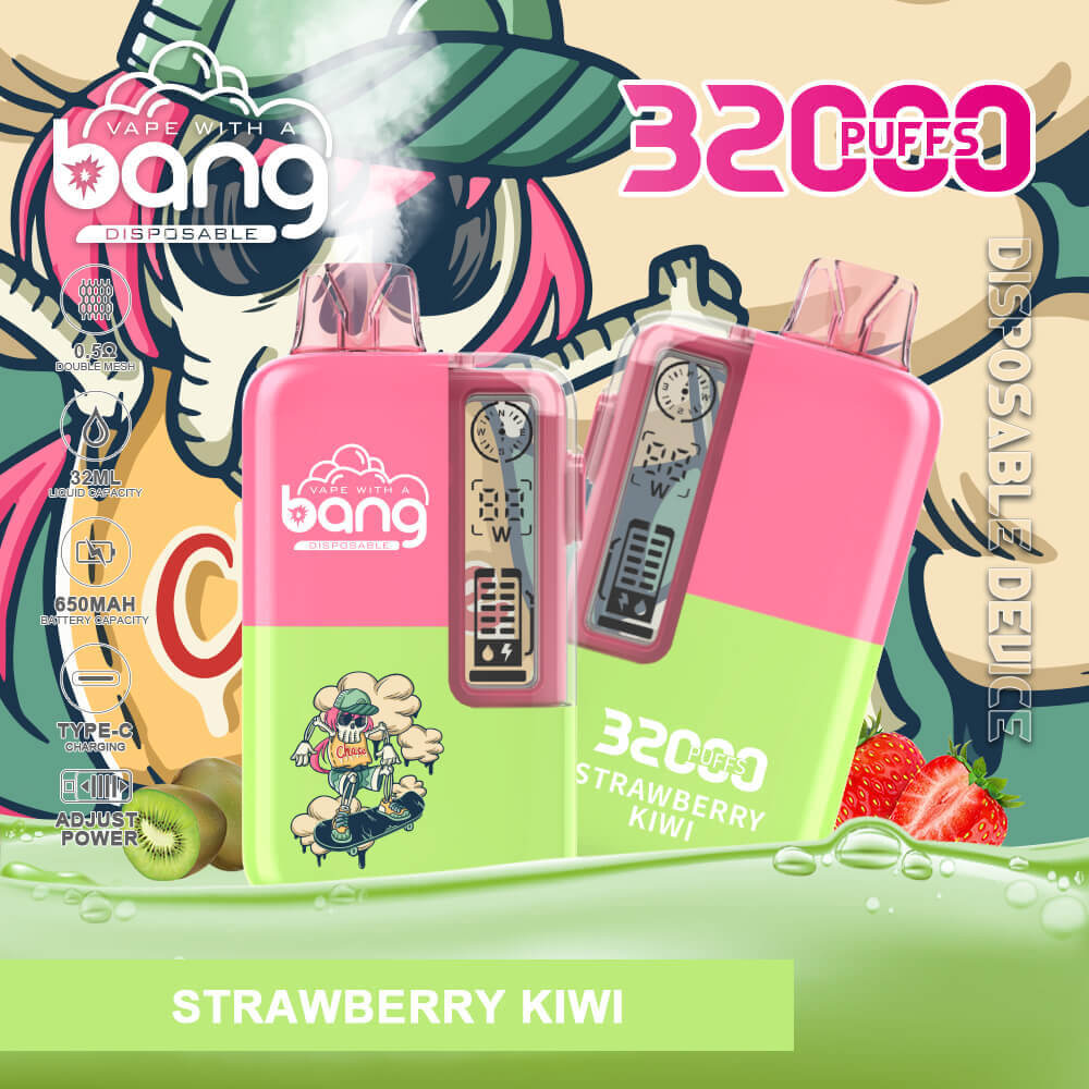 Bang 32000 PUFF Disposable Vape In Sales-850mAh Battery. 36ml E-liquid. Multiple Nicotine 12 Flavors