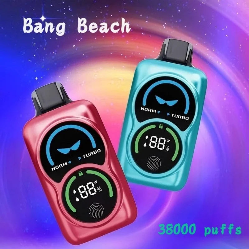 Bang Beach 38000 Diposable Vape Discount Price Good Sale Vape-850mAh Battery. 38ml E-liquid. Multiple Nicotine 12 Flavors