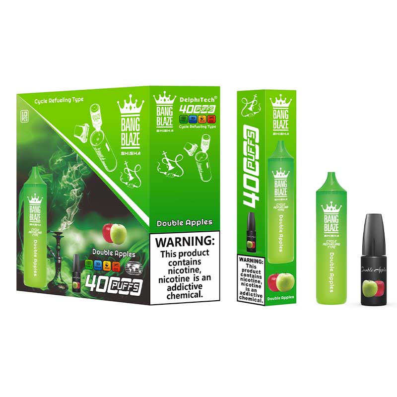 Bang Blaze 40000 Puffs Disposable Vape(0% to 5% Nicotine) - 40ml E-Liquid. 1000mAh Battery 12 Flavors