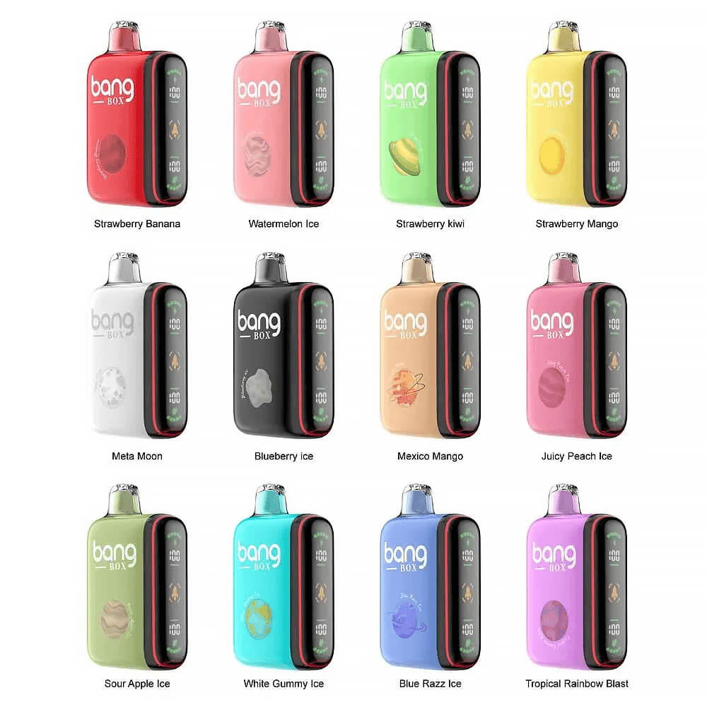 Bang box 9000-18000 PUFF Disposable Vape In Sales-28ml E-liquid. Multiple Nicotine 12 Flavors