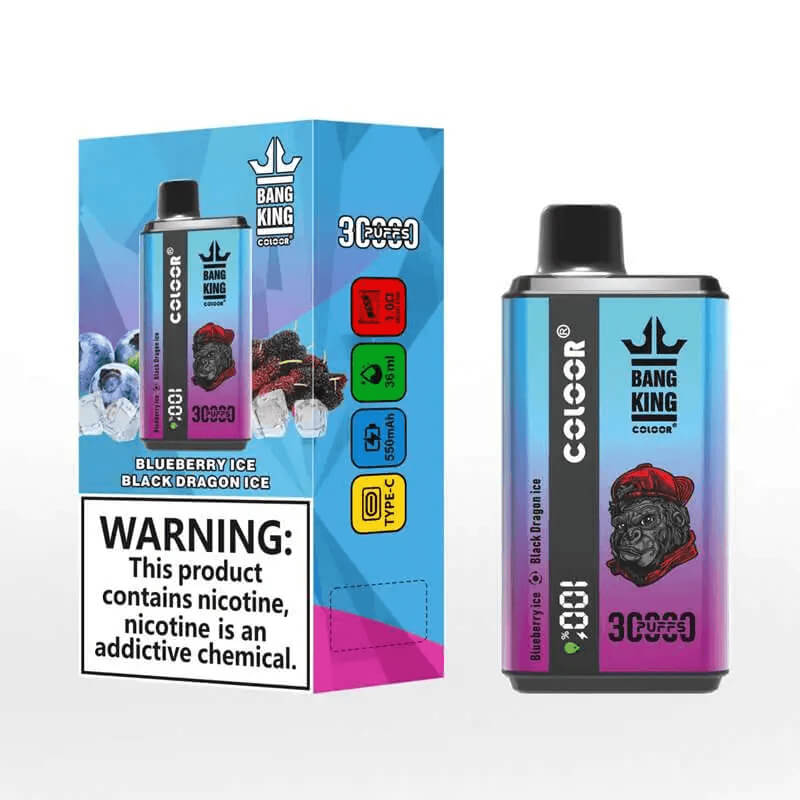 Bang King 30000 Puffs Disposable Vape - 36ml E-Liquid. 550mAh Battery