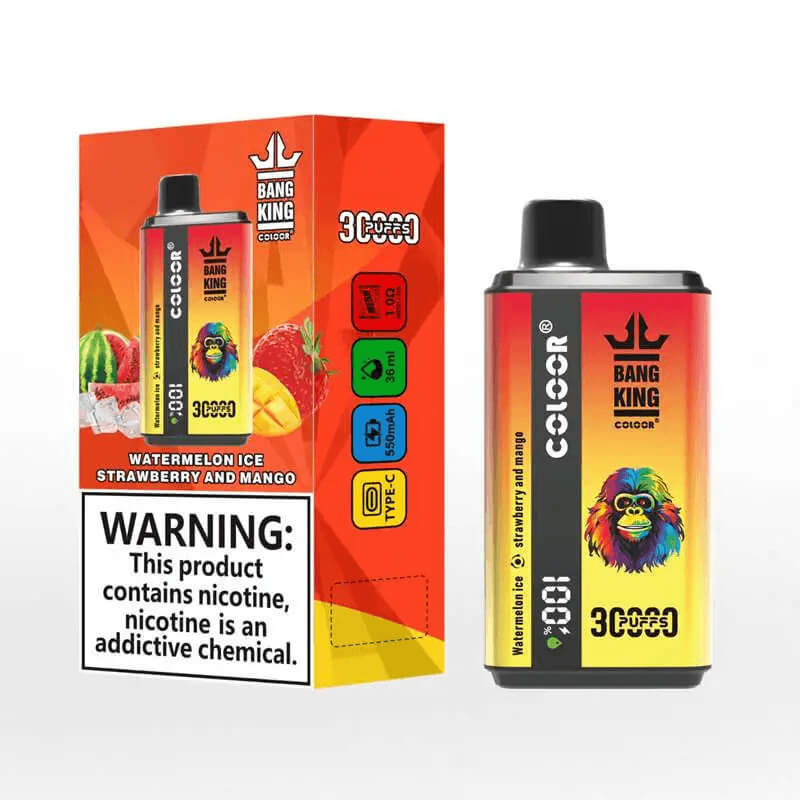 Bang King 30000 Puffs Disposable Vape - 36ml E-Liquid. 550mAh Battery