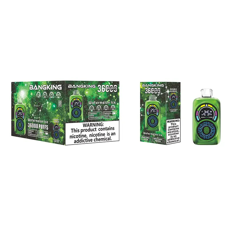 Bang King 36000 Puffs Disposable Vape - 30ml E-Liquid. 650mAh Battery 12 Flavors