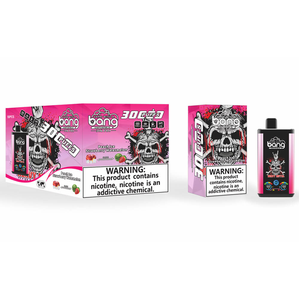 Bang Large screen 30000 PUFF dual flavors Disposable Vape In Sales-36ml E-liquid. Multiple Nicotine 16 Flavors