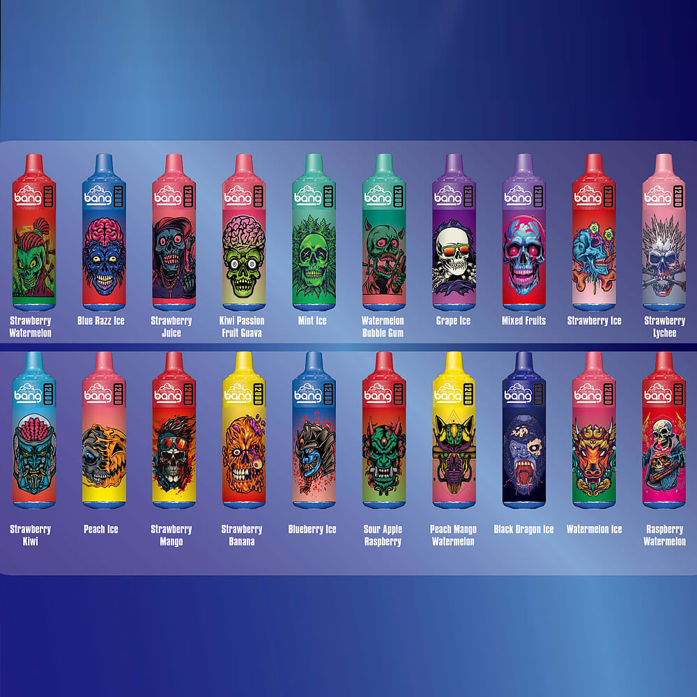BANG  MESHCOLL 12000 PUFF Disposable Vape In Sales-650mAh Battery. 20ml E-liquid. Multiple Nicotine 20 Flavors