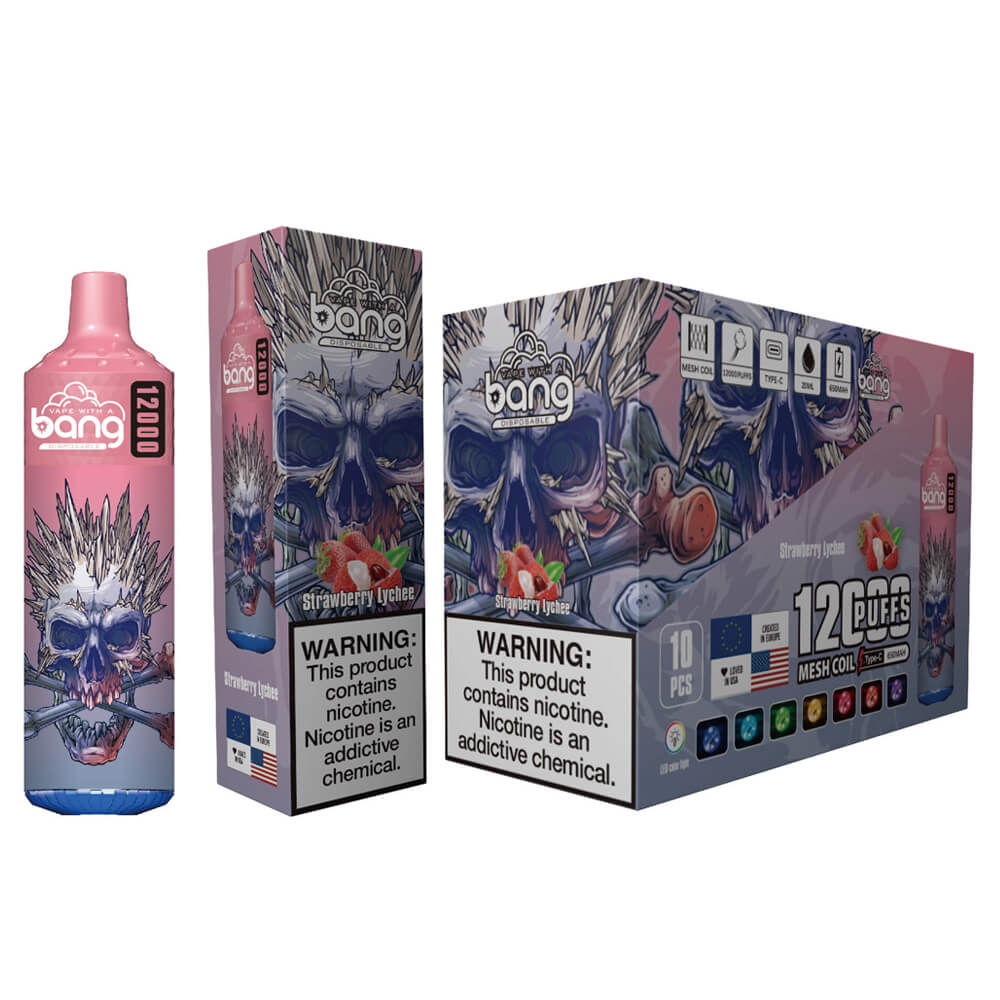 BANG  MESHCOLL 12000 PUFF Disposable Vape In Sales-650mAh Battery. 20ml E-liquid. Multiple Nicotine 20 Flavors