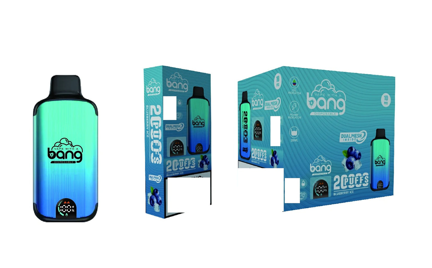 BANG Vape 20000 Puffs Dual Mesh LED Display Rechargeable Bulk Buy Disposable Vape Wholesale