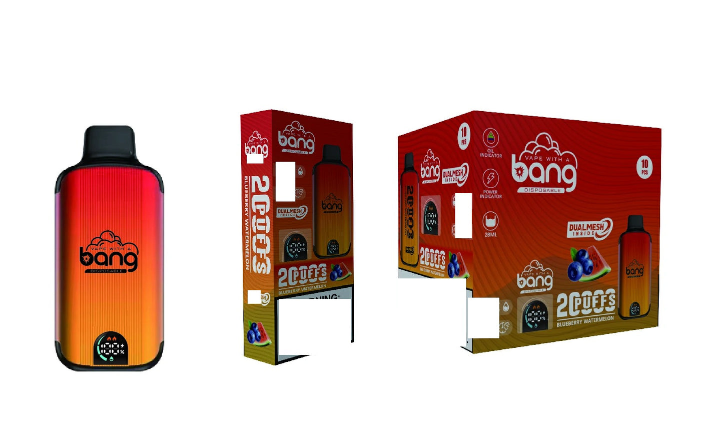 BANG Vape 20000 Puffs Dual Mesh LED Display Rechargeable Bulk Buy Disposable Vape Wholesale
