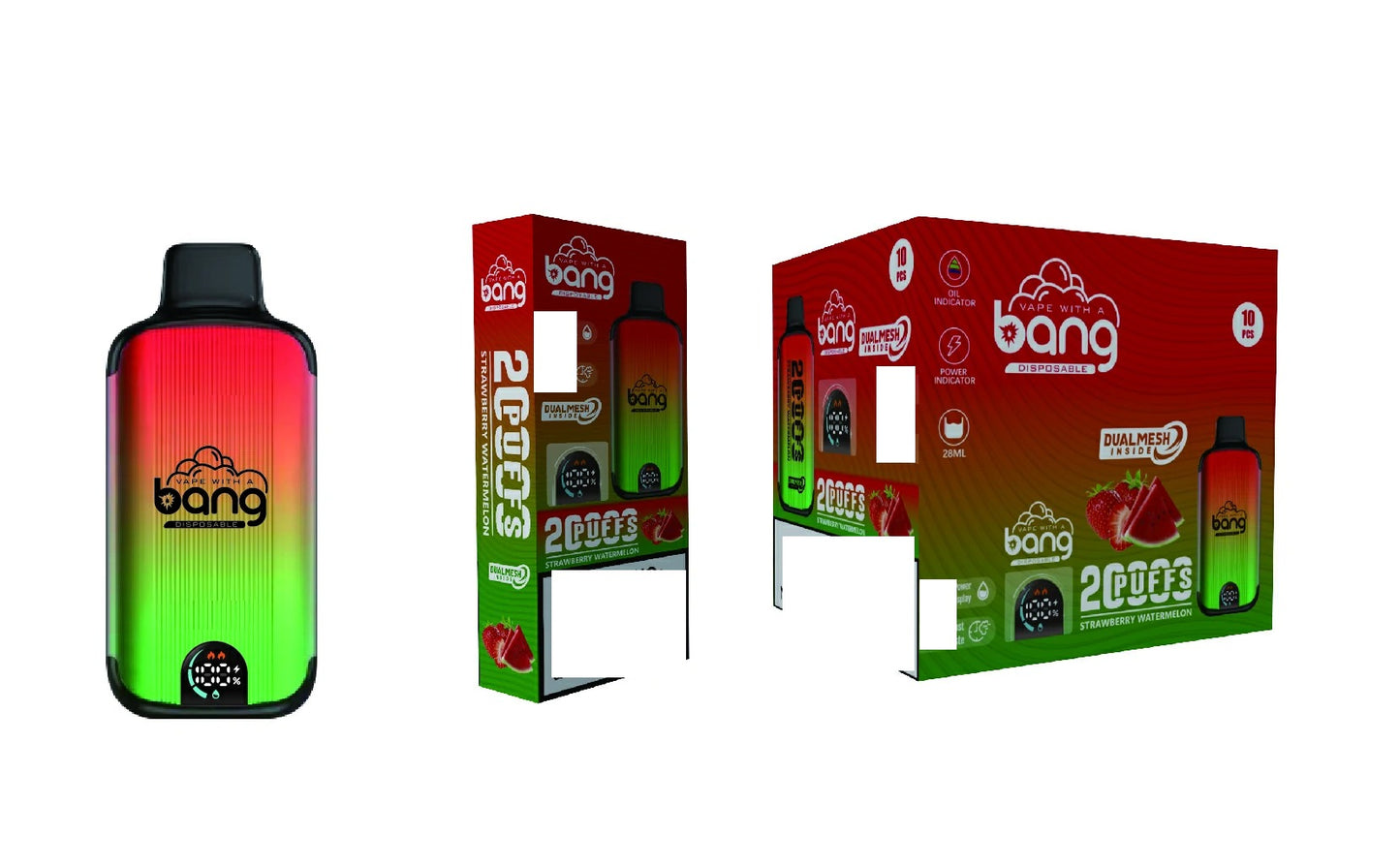 BANG Vape 20000 Puffs Dual Mesh LED Display Rechargeable Bulk Buy Disposable Vape Wholesale