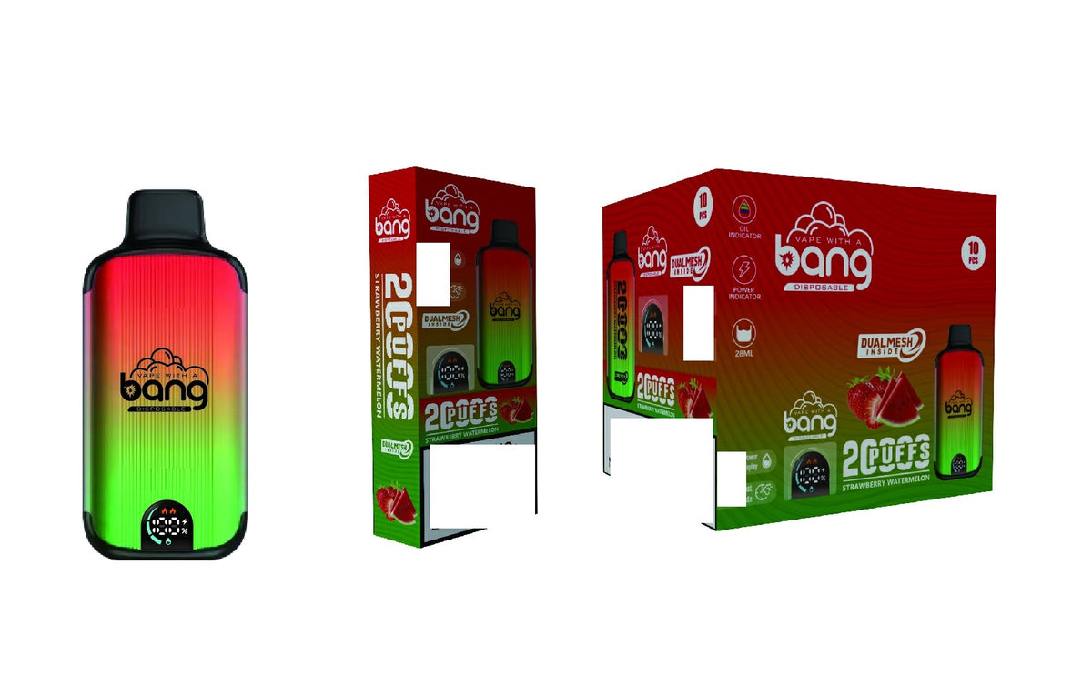 BANG Vape 20000 Puffs Dual Mesh LED Display Rechargeable Bulk Buy Disposable Vape Wholesale