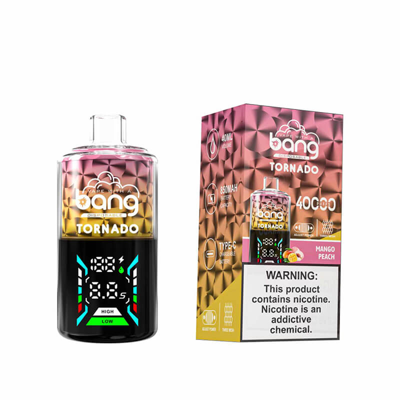 Bang Tornado 40000 Puffs Disposable Vape - 40ml E-Liquid. 850mAh Battery