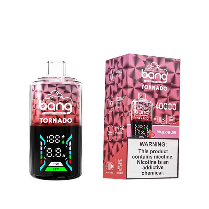Bang Tornado 40000 Puffs Disposable Vape - 40ml E-Liquid. 850mAh Battery