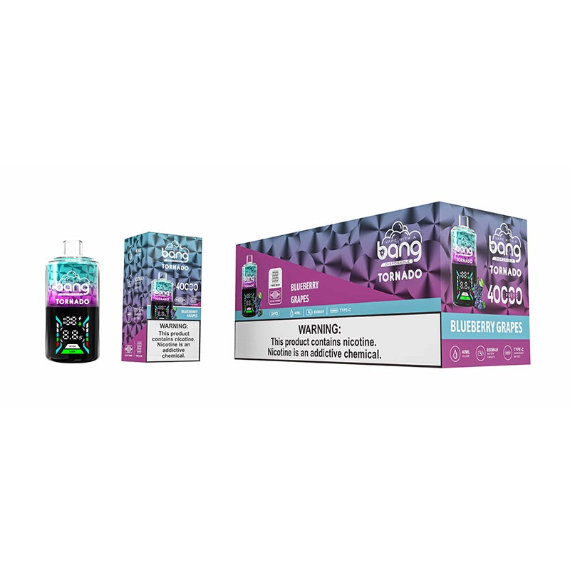 Bang Tornado 40000 Puffs Disposable Vape - 40ml E-Liquid. 850mAh Battery