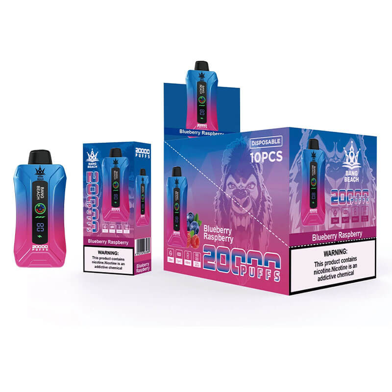 Bang Beach 20000 Puffs Disposable Vape(0% to 5% Nicotine) - 35ml E-Liquid. 650mAh Battery