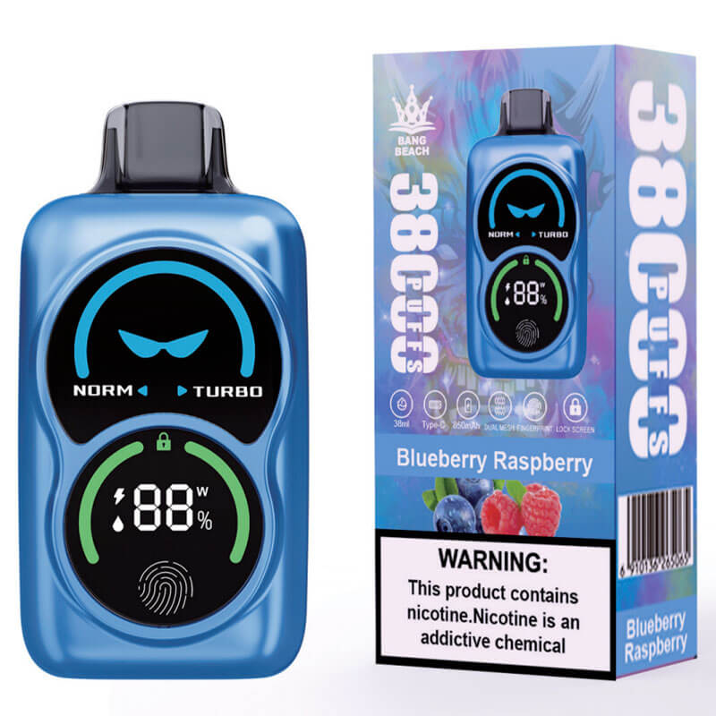 Bang Beach 38000 Puffs Vape - 38ml 850mAh E-liquid. 0%-5% Nicotine. 12 Flavors