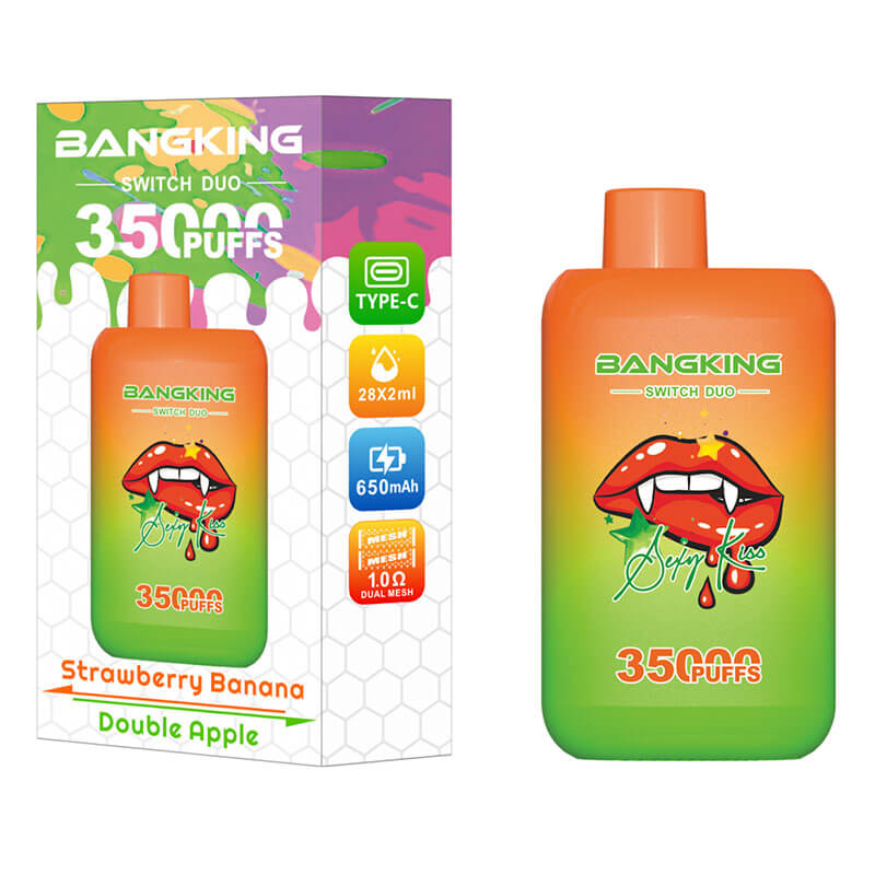 Bang King 35000 Puffs Disposable Vape(0% to 5% Nicotine) - 36ml E-Liquid, 650mAh Battery Summer 12 Flavors