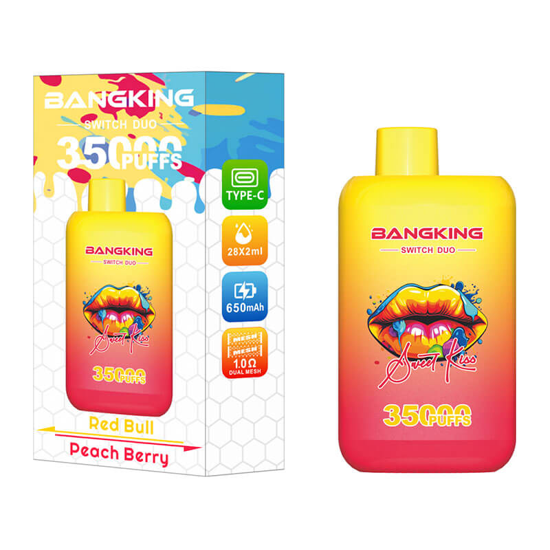 Bang King 35000 Puffs Disposable Vape - 36ml E-Liquid. 650mAh Battery Summer 12 Flavors