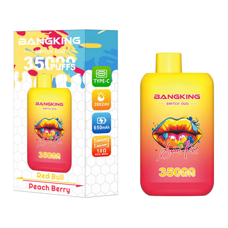 Bang King 35000 Puffs Disposable Vape(0% to 5% Nicotine) - 36ml E-Liquid, 650mAh Battery Summer 12 Flavors