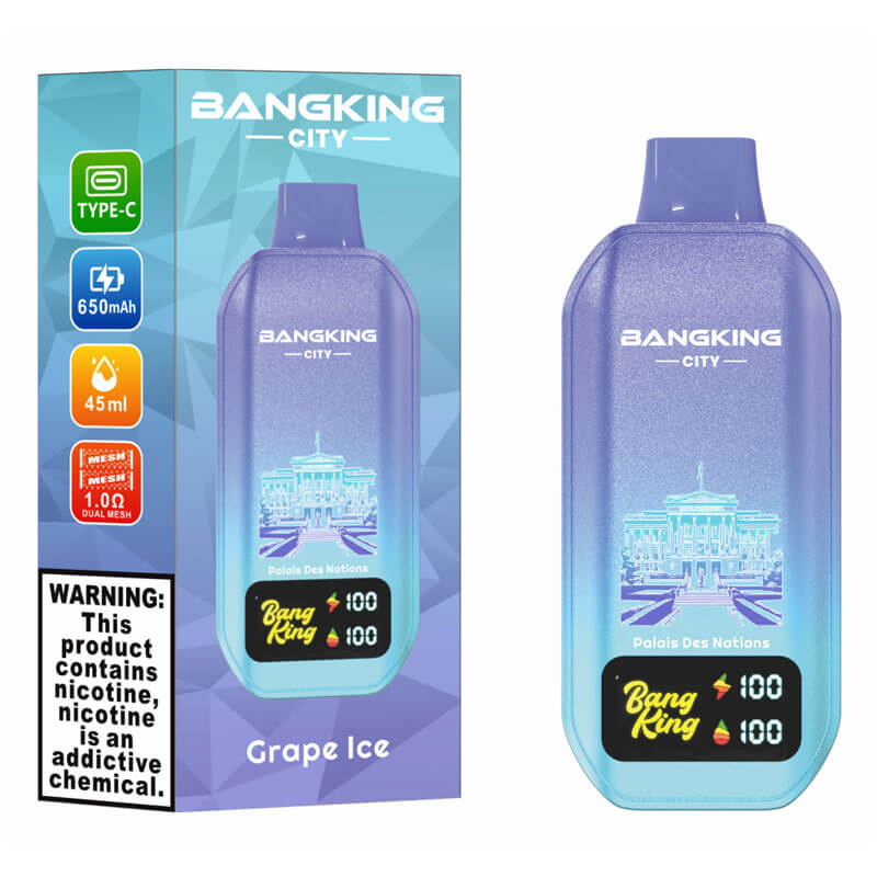 Bang King City 50000 Puffs Disposable Vape - 45ml E-Liquid, 650mAh Battery 12 Flavors