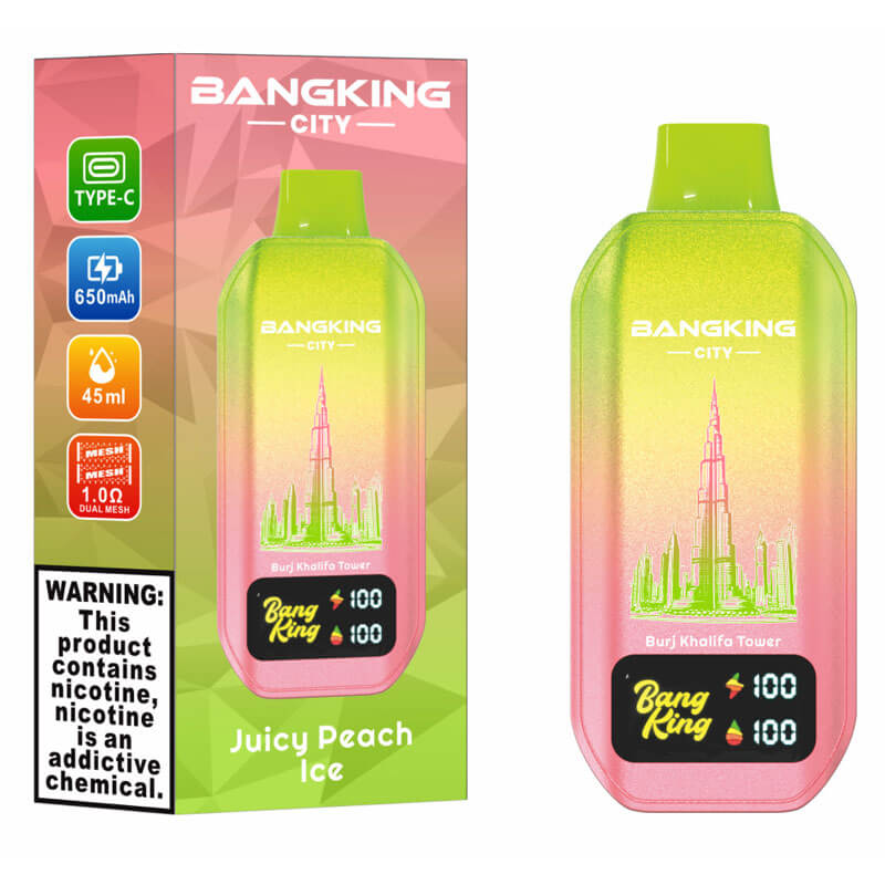 Bang King City 50000 Puffs Disposable Vape  650mAh 45ml 12 Flavors