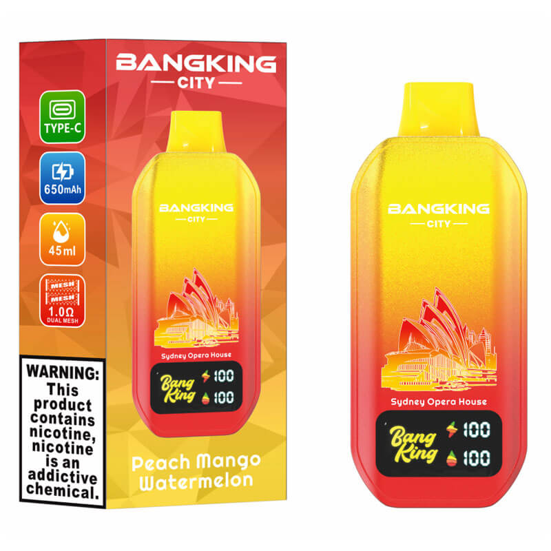 Bang King City 50000 Puffs Disposable Vape  650mAh 45ml 12 Flavors