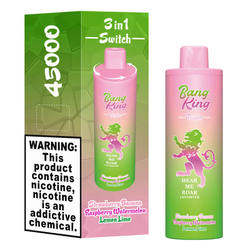 Bang King Triple 45000 Puffs Disposable Vape - 3*15ml E-Liquid, 650mAh Battery 12 Flavors