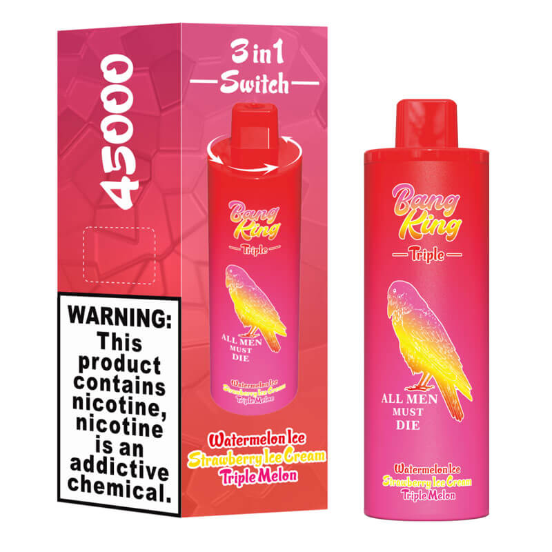 Bang King Triple 45000 Puffs Disposable Vape - 3*15ml E-Liquid, 650mAh Battery 12 Flavors