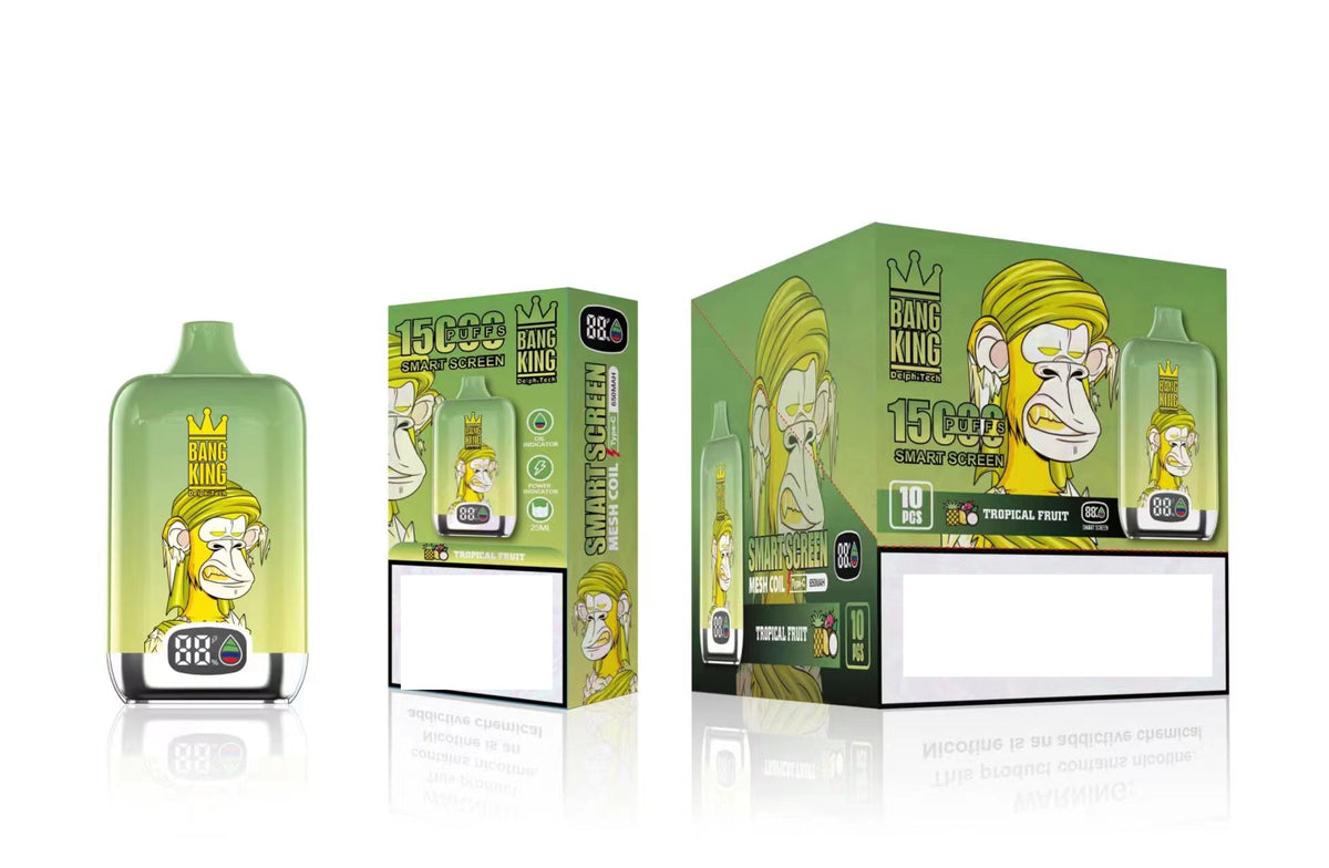 BANG KING SmartScreen 15000 Puffs Rechargeable Disposable Vape Wholesale
