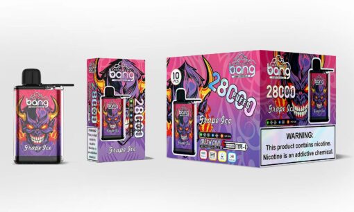 Bang 28000 Puffs Disposable Vape(0%- 5% Nicotine) - 30ml E-Liquid. 650mAh Battery