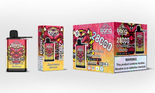 Bang 28000 Puffs Disposable Vape(0%- 5% Nicotine) - 30ml E-Liquid. 650mAh Battery